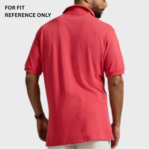Ralph Lauren Mens XL Light Red Mesh Tennis Tail Ribbed Short Sleeve Polo Shirt - Picture 3 of 11
